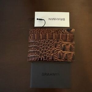 NWT Brahmin Charlie Pecan Melbourne Wallet (Men/Women)